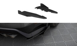 Street Pro Heck Ansatz Flaps Diffusor passend für Ford Mustang GT Mk6 SCHWARZ+ HOCHGLANZ FLAPS