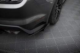 Street Pro Heck Ansatz Flaps Diffusor passend für Ford Mustang GT Mk6 SCHWARZ+ HOCHGLANZ FLAPS