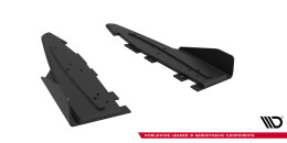 Street Pro Heck Ansatz Flaps Diffusor passend für Ford Mustang GT Mk6 SCHWARZ+ HOCHGLANZ FLAPS