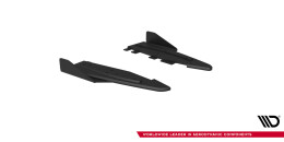 Street Pro Heck Ansatz Flaps Diffusor passend für Ford Mustang GT Mk6 SCHWARZ+ HOCHGLANZ FLAPS