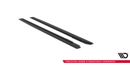 Street Pro Seitenschweller Ansatz Cup Leisten passend für Ford Mustang GT Mk6 SCHWARZ