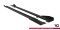 Street Pro Seitenschweller Ansatz Cup Leisten passend für Ford Mustang GT Mk6 SCHWARZ+ HOCHGLANZ FLAPS