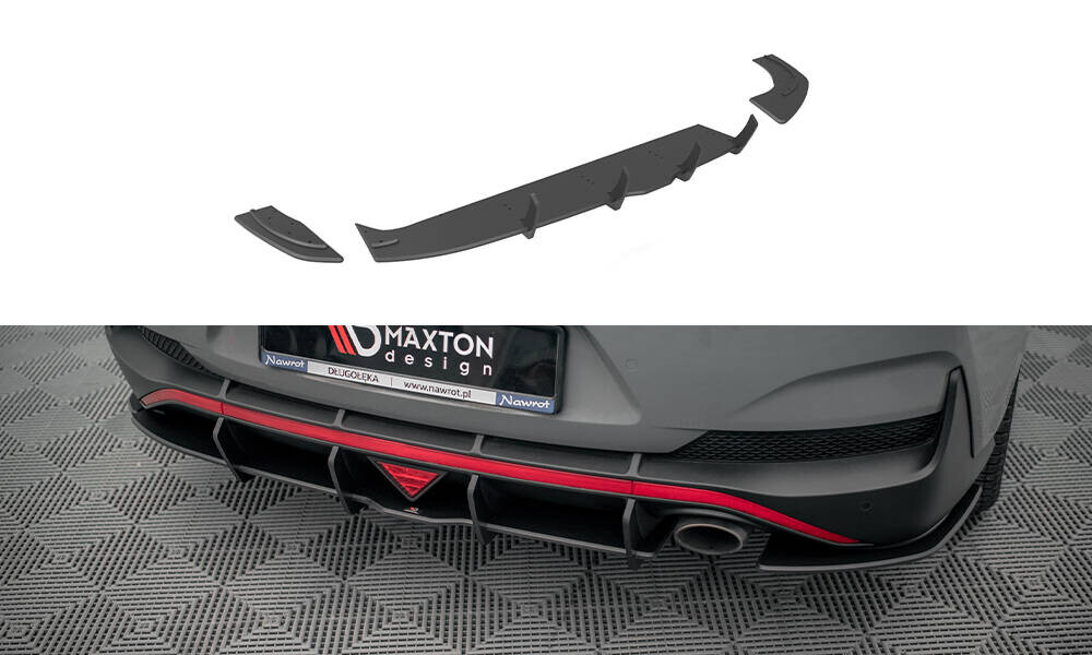 Street Pro Heckschürze Heck Ansatz Diffusor für Hyundai I30 Fastback ...