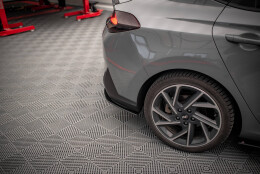 Street Pro Heckschürze Heck Ansatz Diffusor passend für Hyundai I30 Fastback N-Line Mk3 Facelift rot