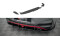 Street Pro Heckschürze Heck Ansatz Diffusor passend für Hyundai I30 Fastback N-Line Mk3 Facelift rot