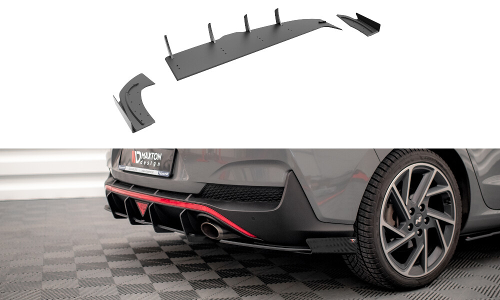 Street Pro Heckschürze Heck Ansatz Diffusor für Hyundai I30 Fastback ...