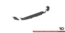 Street Pro Heckschürze Heck Ansatz Diffusor passend für Hyundai I30 Fastback N-Line Mk3 Facelift rot+ Hochglanz Flaps