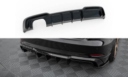 Heck Ansatz Diffusor für Audi A3 S-Line Sportback 8V Facelift schwarz Hochglanz