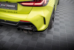 Heck Ansatz Flaps Diffusor V.1 passend für0 (passend für heckansatz v.2) BMW 1er M-Paket / M135i F40 schwarz Hochglanz