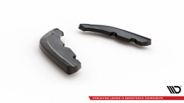 Heck Ansatz Flaps Diffusor V.1 passend für0 (passend für heckansatz v.2) BMW 1er M-Paket / M135i F40 schwarz Hochglanz