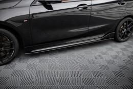 Seitenschweller Ansatz Cup Leisten passend für BMW M135i M-Performance F40 schwarz Hochglanz