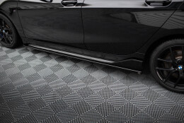 Seitenschweller Ansatz Cup Leisten passend für BMW M135i M-Performance F40 schwarz Hochglanz
