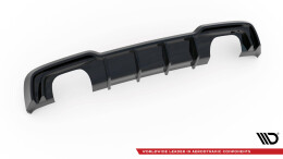 Heck Ansatz Diffusor passend für Audi S3 Sportback 8V Facelift schwarz Hochglanz