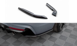 Heck Ansatz Flaps Diffusor V.4 für BMW 4er Coupe M-Paket F32  schwarz Hochglanz