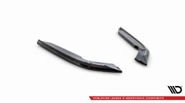 Heck Ansatz Flaps Diffusor V.4 passend für BMW 4er Coupe M-Paket F32 schwarz Hochglanz