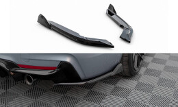 Heck Ansatz Flaps Diffusor V.5 passend für BMW 4er Coupe M-Paket F32 schwarz Hochglanz