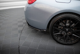 Heck Ansatz Flaps Diffusor V.5 passend für BMW 4er Coupe M-Paket F32 schwarz Hochglanz