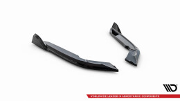 Heck Ansatz Flaps Diffusor V.5 passend für BMW 4er Coupe M-Paket F32 schwarz Hochglanz