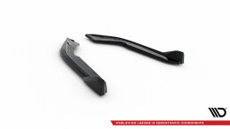 Heck Ansatz Flaps Diffusor V.5 passend für BMW 4er Coupe M-Paket F32 schwarz Hochglanz