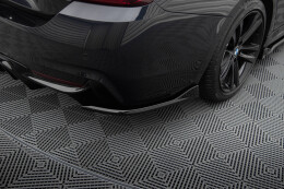 Heck Ansatz Flaps Diffusor V.1 für BMW 4er Gran Coupe M-Paket F36 schwarz Hochglanz