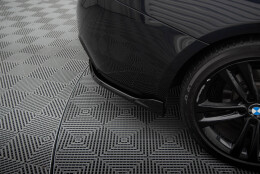 Heck Ansatz Flaps Diffusor V.1 passend für BMW 4er Gran Coupe M-Paket F36 schwarz Hochglanz