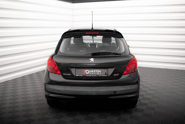 Heck Spoiler Aufsatz Abrisskante passend für Peugeot 207 Sport schwarz Hochglanz