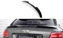 Unterer Heck Spoiler Aufsatz Abrisskante 3D für Bentley Bentayga Mk1  schwarz Hochglanz