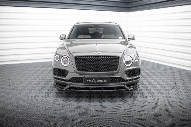 Cup Spoilerlippe Front Ansatz passend für Bentley Bentayga Mk1 schwarz Hochglanz