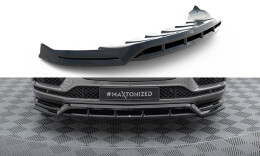 Cup Spoilerlippe Front Ansatz für Bentley Bentayga Mk1  schwarz Hochglanz