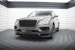 Cup Spoilerlippe Front Ansatz passend für Bentley Bentayga Mk1 schwarz Hochglanz