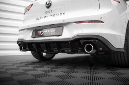 Heck Ansatz Diffusor V.3 für Volkswagen Golf GTI Mk8 schwarz Hochglanz
