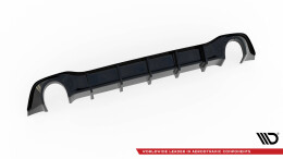 Heck Ansatz Diffusor V.3 passend für VW Golf GTI Mk8 schwarz Hochglanz