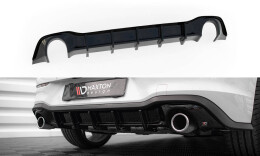 Heck Ansatz Diffusor V.3 passend für VW Golf GTI Mk8 schwarz Hochglanz
