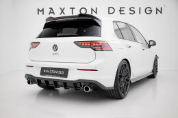 Heck Ansatz Diffusor V.3 passend für VW Golf GTI Mk8 schwarz Hochglanz