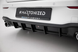 Heck Ansatz Diffusor V.3 passend für VW Golf GTI Mk8 schwarz Hochglanz