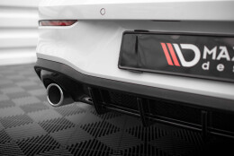 Heck Ansatz Diffusor V.3 passend für VW Golf GTI Mk8 schwarz Hochglanz