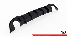 Heck Ansatz Diffusor V.3 passend für VW Golf GTI Mk8 schwarz Hochglanz