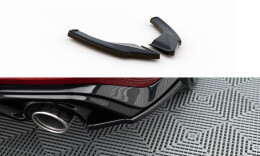 Heck Ansatz Flaps Diffusor V.3 passend für VW Golf GTI Mk8 schwarz Hochglanz