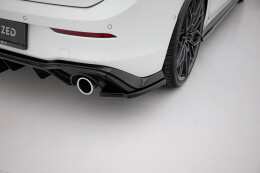 Heck Ansatz Flaps Diffusor V.3 passend für VW Golf GTI Mk8 schwarz Hochglanz