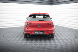 Heck Ansatz Flaps Diffusor V.3 passend für VW Golf GTI Mk8 schwarz Hochglanz
