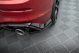 Heck Ansatz Flaps Diffusor V.3 passend für VW Golf GTI Mk8 schwarz Hochglanz