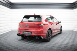 Street+ Heck Ansatz Flaps V.3 passend für VW Golf GTI Mk8 schwarz Hochglanz