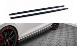 Seitenschweller Ansatz Cup Leisten für Volkswagen Golf GTI / GTI Clubsport / R-Line Mk8 schwarz Hochglanz