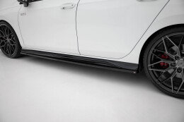 Seitenschweller Ansatz Cup Leisten passend für VW Golf GTI / GTE / GTI Clubsport / GTD / R-Line Mk8 schwarz Hochglanz