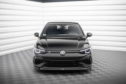 Verlängerung Motorhaube passend für VW Golf Mk8 schwarz Hochglanz