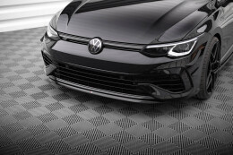 Cup Spoilerlippe Front Ansatz V.7 für VW Golf R Mk8 schwarz Hochglanz