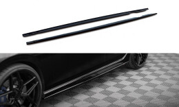 Seitenschweller Ansatz Cup Leisten V.3 passend für VW Golf R Mk8 schwarz Hochglanz