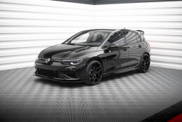 Street+ Seitenschweller Leisten V.3 passend für VW Golf R Hatchback Mk8 FL schwarz Hochglanz
