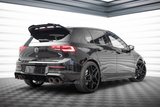 Heck Ansatz Flaps Diffusor V.5 + Flaps passend für VW Golf R Mk8