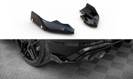 Heck Ansatz Flaps Diffusor V.6 + Flaps passend für VW Golf R Mk8